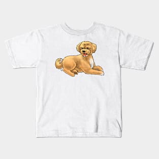 Dog - Aussiedoodle - Apricot Kids T-Shirt